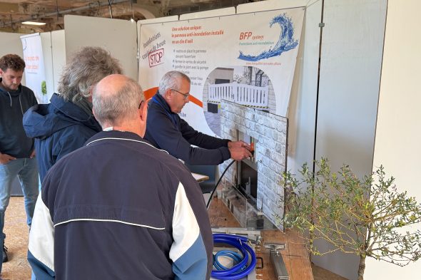 Messestand bei der "Inondéa"