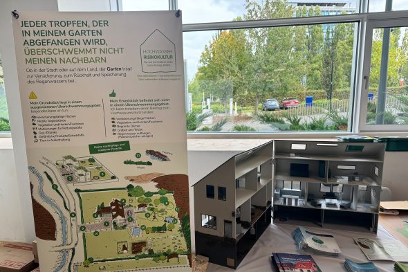Messestand bei der "Inondéa"