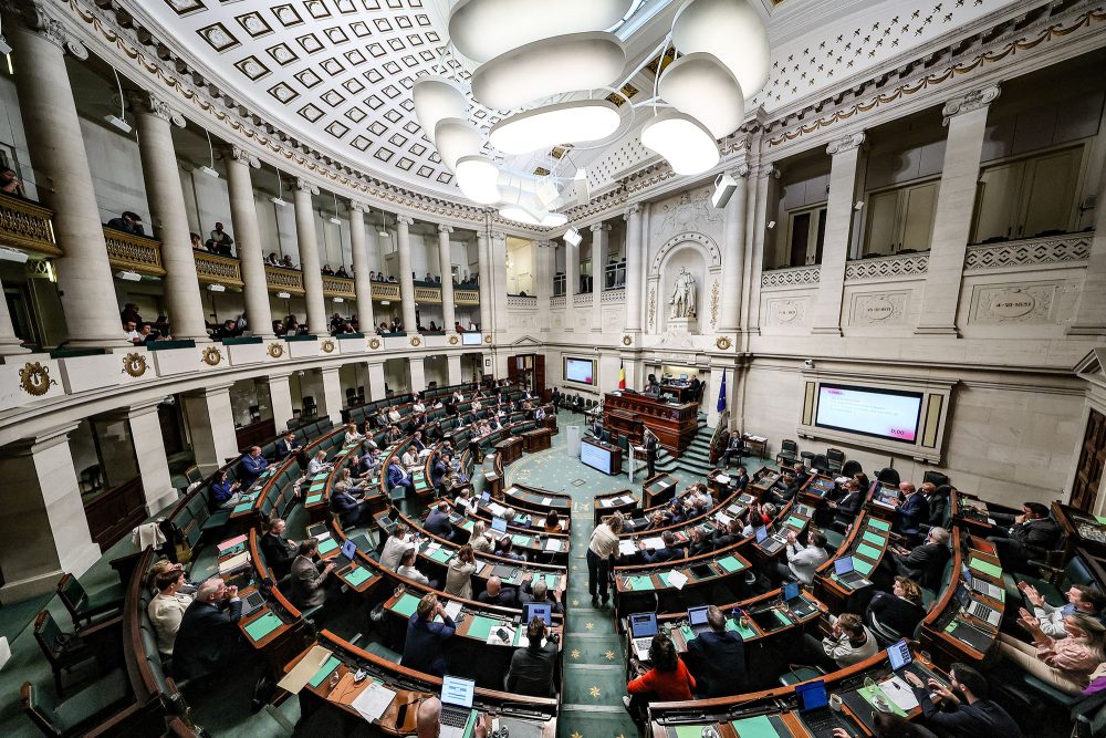 Blick in den Plenarsaal der Brüsseler Kammer