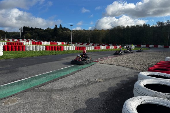 Teilnehmer beim Finale der RACB Karting Trophy
