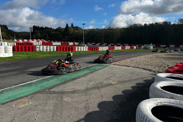 Teilnehmer beim Finale der RACB Karting Trophy