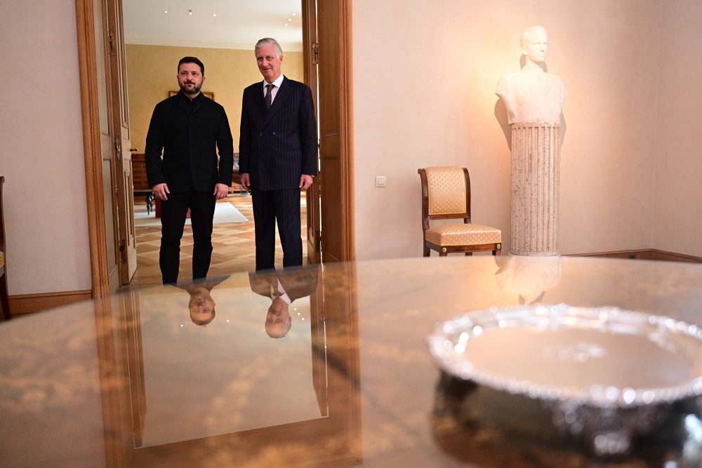 König Philippe und der ukrainische Präsident Selenskyj