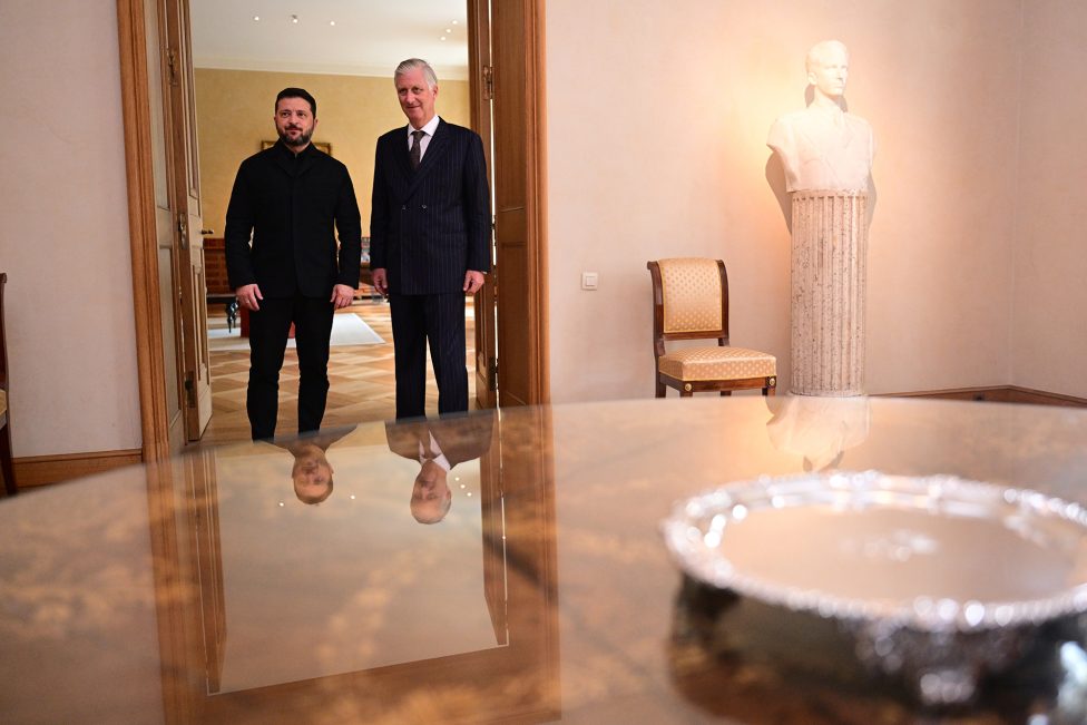 König Philippe und der ukrainische Präsident Selenskyj