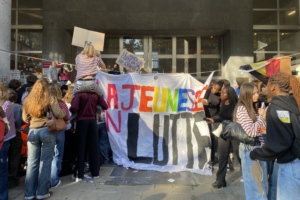 Schülerproteste in Lüttich