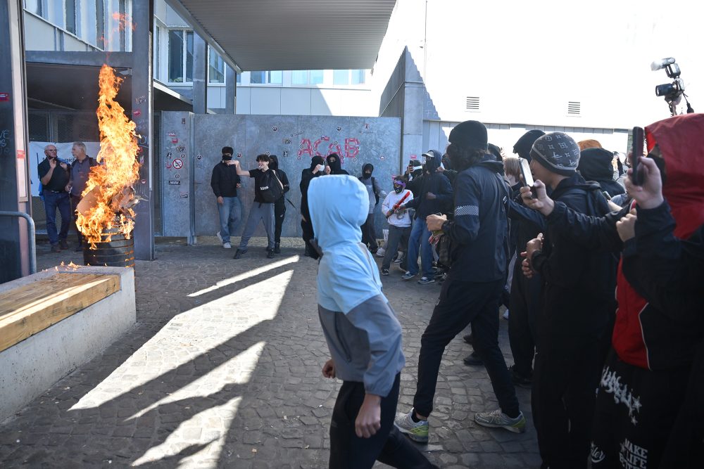 Schülerprotest in Lüttich am Dienstag