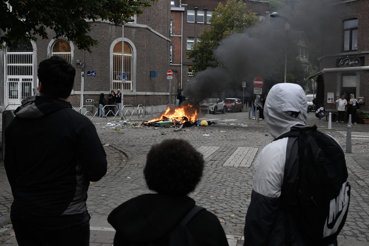 Schülerproteste in Lüttich
