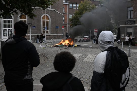 Schülerproteste in Lüttich