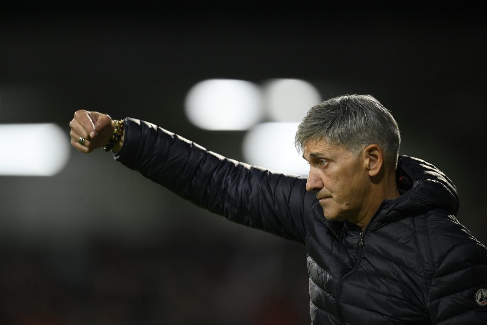 AS-Trainer Felice Mazzu beim Spiel gegen den RFC Lüttich
