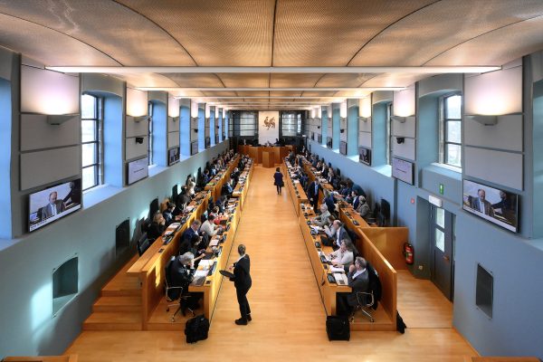 Sitzung im wallonischen Parlament in Namur