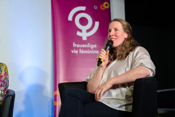 Teilnehmer der Podiumsdiskussion zum Thema Wechseljahre im BRF-Funkhaus