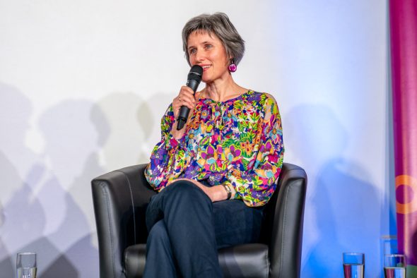 Teilnehmer der Podiumsdiskussion zum Thema Wechseljahre im BRF-Funkhaus