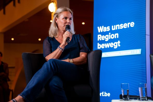 Teilnehmer der Podiumsdiskussion zum Thema Wechseljahre im BRF-Funkhaus