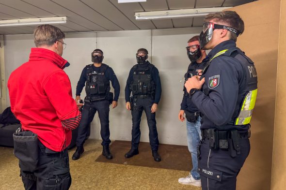 Polizeiübung mit Einsatzkräften aus Belgien, Deutschland und den Niederlanden