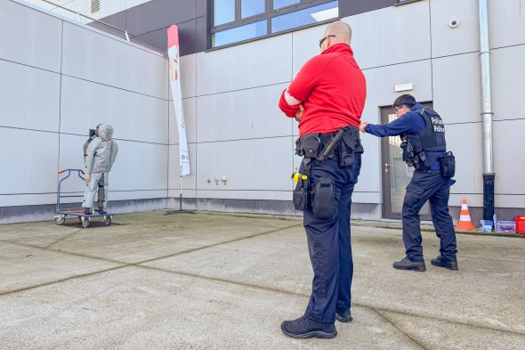 Polizeiübung mit Einsatzkräften aus Belgien, Deutschland und den Niederlanden