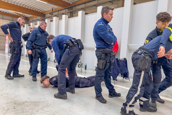 Polizeiübung mit Einsatzkräften aus Belgien, Deutschland und den Niederlanden