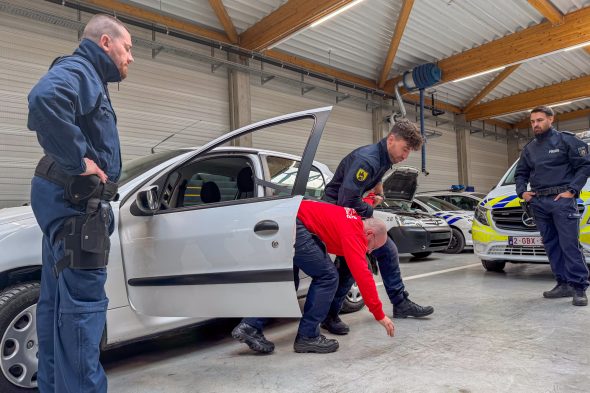Polizeiübung mit Einsatzkräften aus Belgien, Deutschland und den Niederlanden