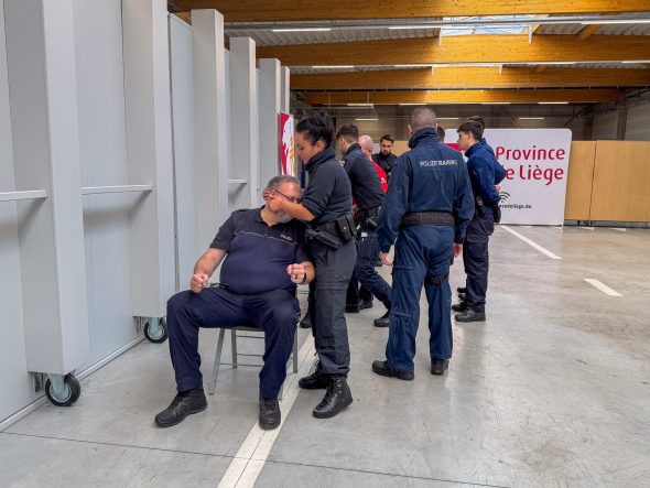 Polizeiübung mit Einsatzkräften aus Belgien, Deutschland und den Niederlanden
