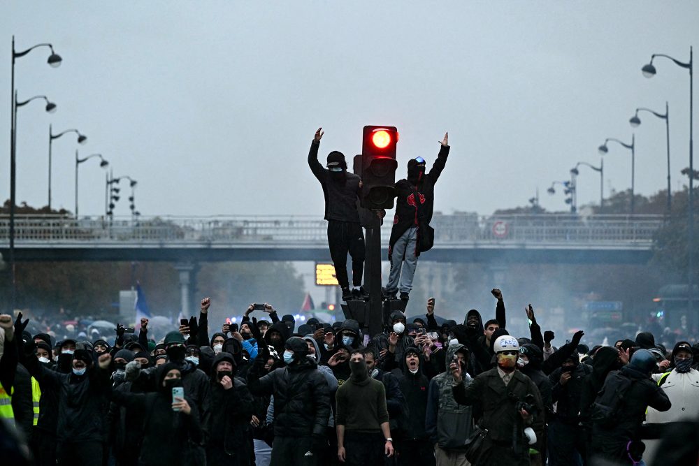 Proteste nahe Porte de Vincennes