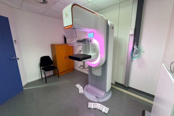 Das Röntgen-Gerät, mit dem im Eupener Krankenhaus Mammografien gemacht werden