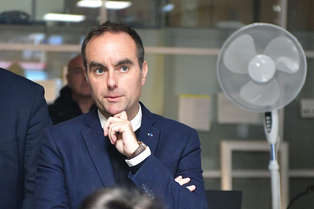 Premierminister Sébastien Lecornu während eines Besuchs in Limoges