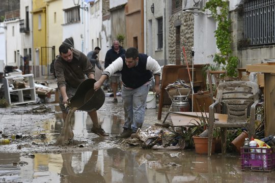 Überschwemmungen in Els Poblets im Osten Spaniens