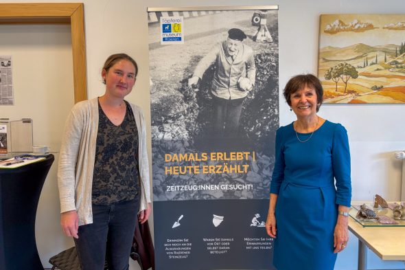 Direktorin Barbara Bong und Verwaltungsratspräsidentin Bernadette Collubry-Kohnemann