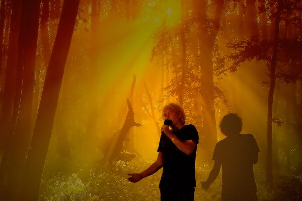 Stefan Erdmann bei einer seiner Filmvorführungen